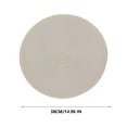 thumbnail image 2 of Djiypn Round Woven Placemats Set of 12, Boho Rattan Place Mats, Natural Table Placemats, Farmhouse Weave Circle Table Mats, Rustic Braided Plates for Dining Table Décor, Cream, 2 of 8