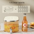 thumbnail image 3 of Distributeur d'Eau de Réfrigérateur de Grande Capacité 5 L avec Robinet – Seau Polyvalent pour Limonade, Cola, Thé aux Fruits – Design Moderne et Épuré, Facile à Nettoyer, Comprend un Support en Fer – Idéal pour la Maison/le Bureau, 3 of 6