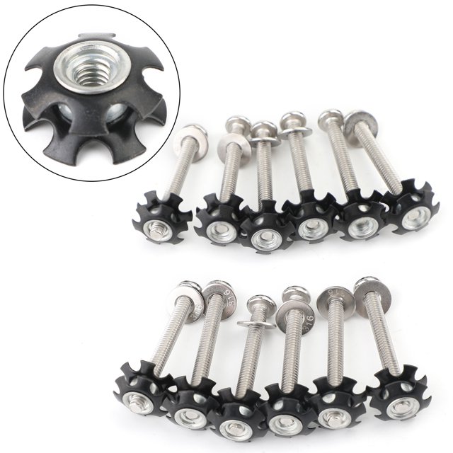 Set of 12 RV LADDER REPAIR KIT nuts Stainless Bunk Motorhome Parts Camper Trailer Coach