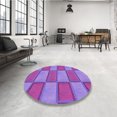 thumbnail image 4 of Ahgly Tapis Rectangulaire Lavable en Machine Intérieur Transitionnel Mimosa Violet, 2 Pieds x 3 Pieds, 4 of 7