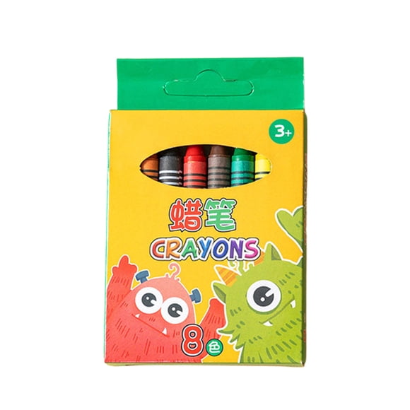 Drppepioner Children's Crayons - Non-Staining Oil Pastels,8-Color & 24-Color Options,Drawing Stationery