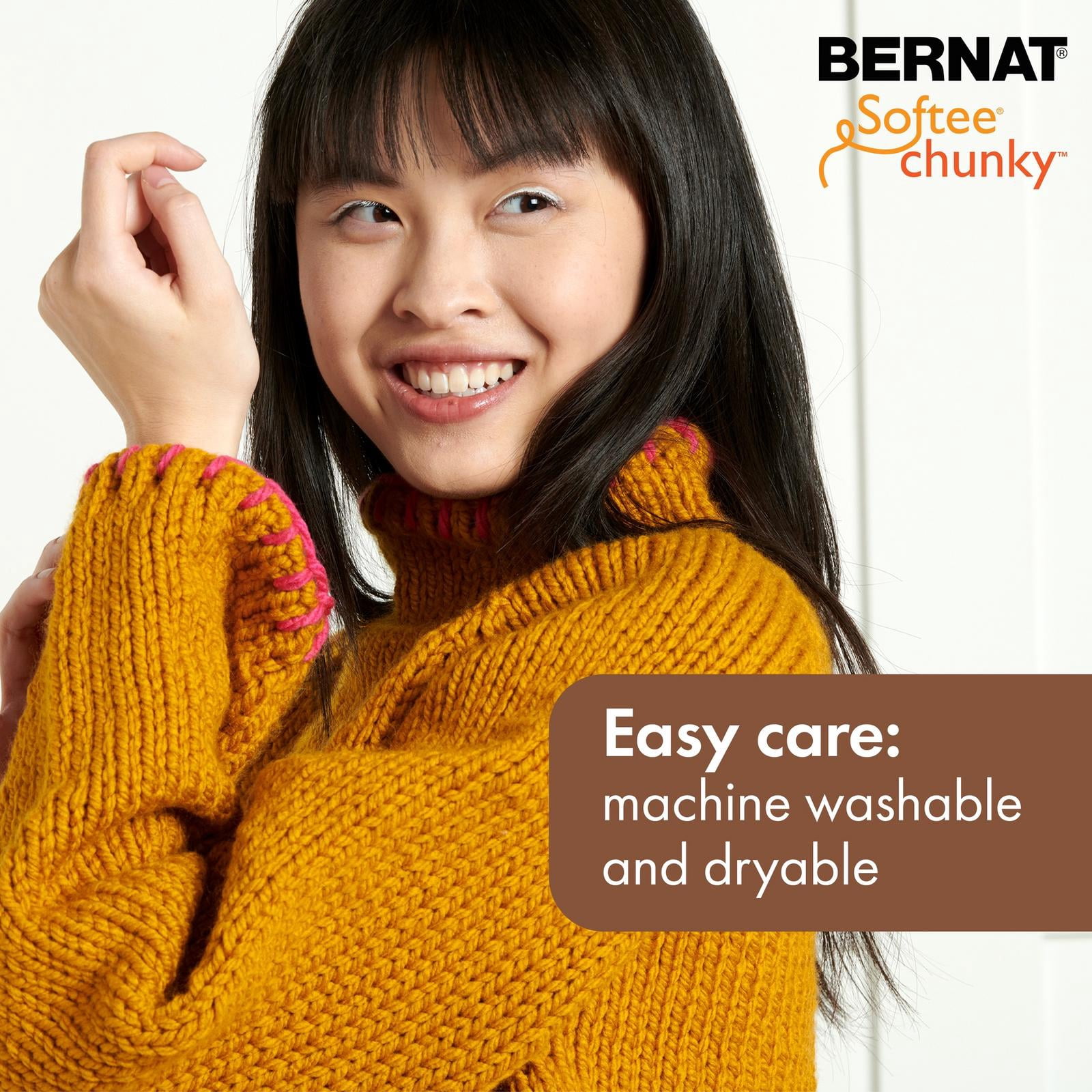 Bernat® Fil Softee® Chunky™, Acrylique #6 Super Volumineux, 3,5oz/100g, 108 Yards