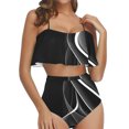 thumbnail image 2 of LSLJS Ensemble de Maillot de Bain Bikini à Volants pour Femmes, Ensembles de Bikini pour Femmes, 2 of 5
