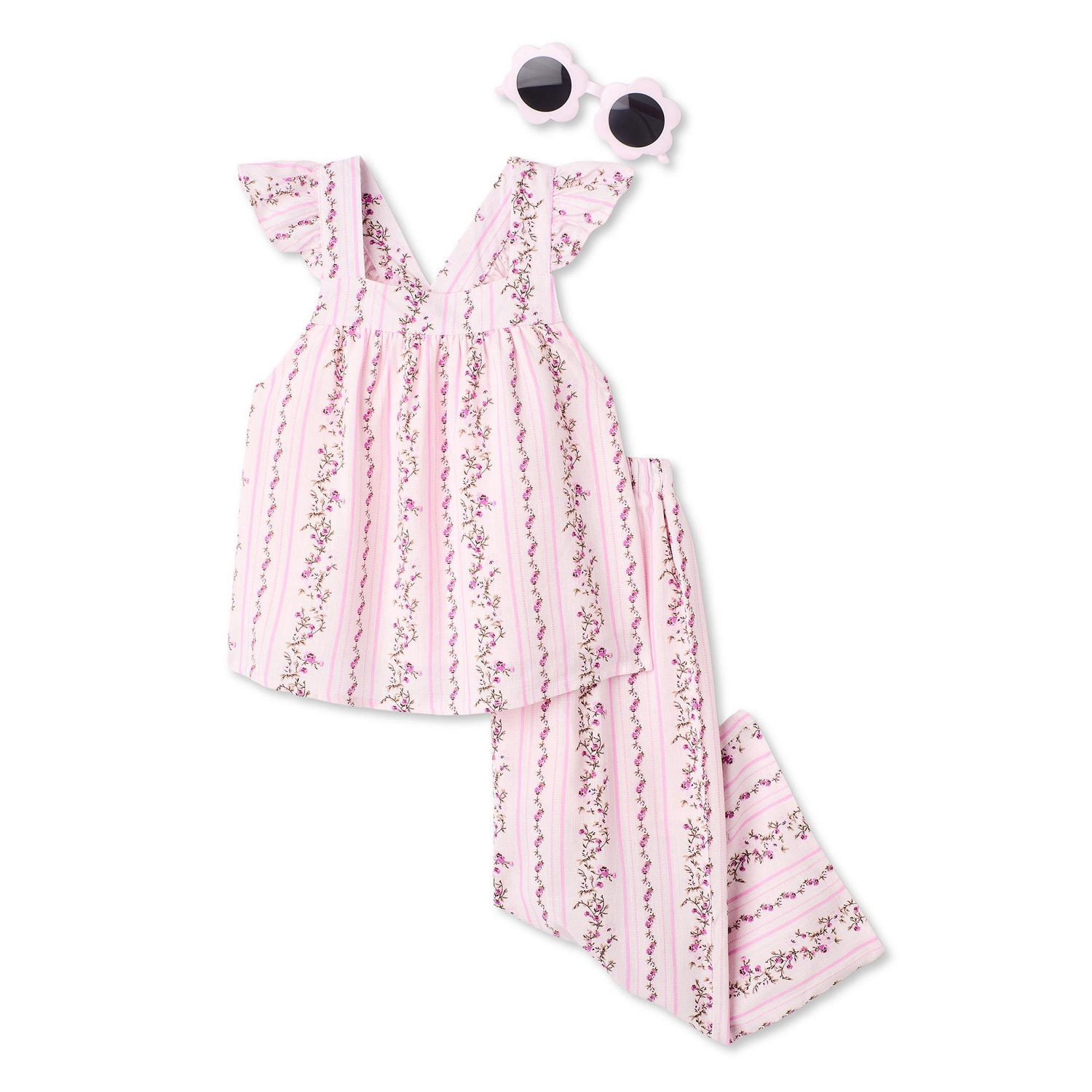George Toddler Girls' Three Piece Pant Set