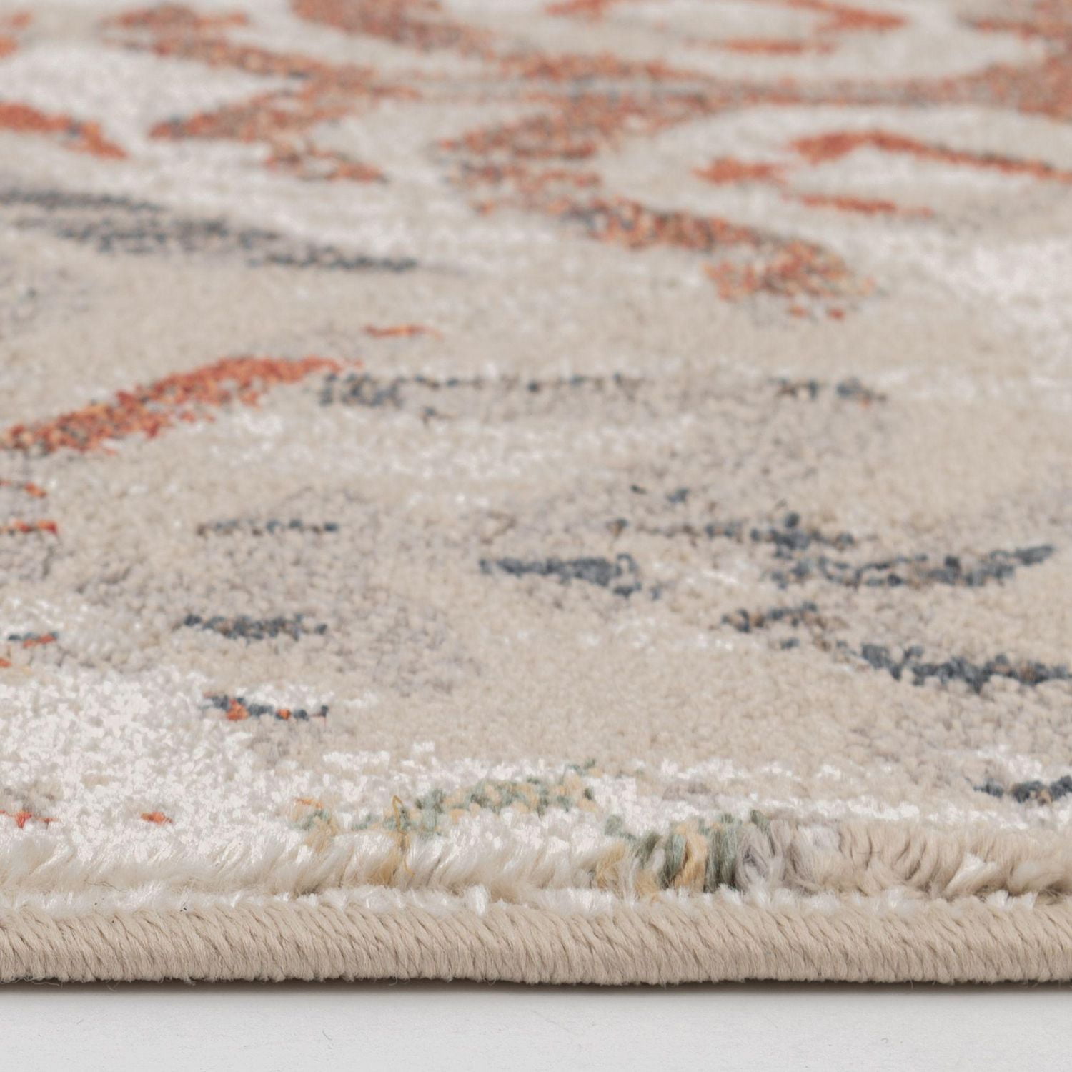 Tapis tissé bleu marine et rouge Pescara