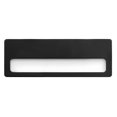 thumbnail image 2 of (Lot de 10) Officeship Étiquette de Nom de Fenêtre Réutilisable en Acier Inoxydable, Badge d'Identité - Fenêtre Complète Noire - Attachée avec Épingle, 2 of 8