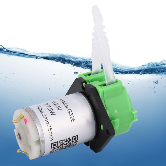 Peristaltic Pump, Disassemble Chemical Analysis Green 24v 3x5 DIY Dosing Pump, Replacement For Biochemical Analysis Pharmaceuticals