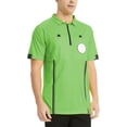 thumbnail image 4 of TOPTIE Chandail d'Arbitre de Soccer pour Hommes Officiels Pro Manches Courtes Chandails d'Arbitre-vert-TG, 4 of 9