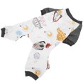 thumbnail image 4 of Fosa Pet Pajamas, Spaceship Pattern Puppy Bodysuits Cartoon Dog Jumpsuit For Spring Autumn, 4 of 8