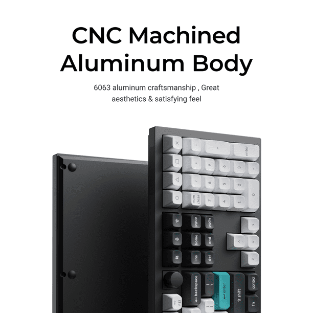 Keychron Q6 Max Hot-Swap RGB Wireless Mechanical Keyboard, Gateron