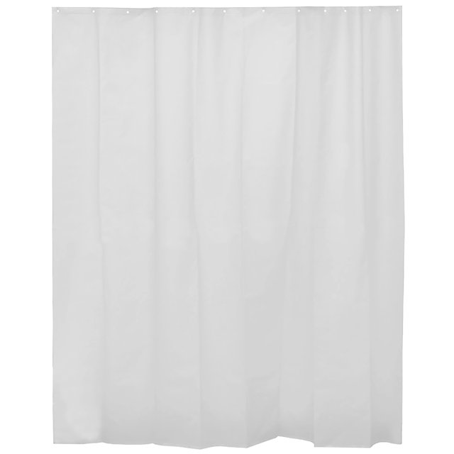 Doublure de Rideau de Douche Blanche Extra Longue en Plastique 79 Pouces L x 71 Pouces L