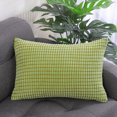 thumbnail image 2 of Unique Bargains Housse de Coussin Décorative en Velours Côtelé Doux à Rayures en Velours, 2 of 9
