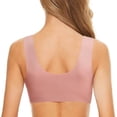 thumbnail image 4 of Kcodviy Womens No Steel Ring Bras for Plus Size Women French Womens Front Close Womens Bra Pack Bra T Back Plus Women Bras Wireless Full Coverage Size Seamless Unlined Bra Women Bra Pack for Large B, 4 of 5