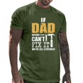 thumbnail image 1 of LUOGENLI T-shirts pour Homme pour Hommes Masculin Printemps et Été Fête des Pères Décontracté Rétro Lettrage Impression Partielle T-Shirt Col Rond Manche Courte Haut T-shirts pour Homme T-Shirt Graphique Pâques Vert Armée TTTG, 1 of 5