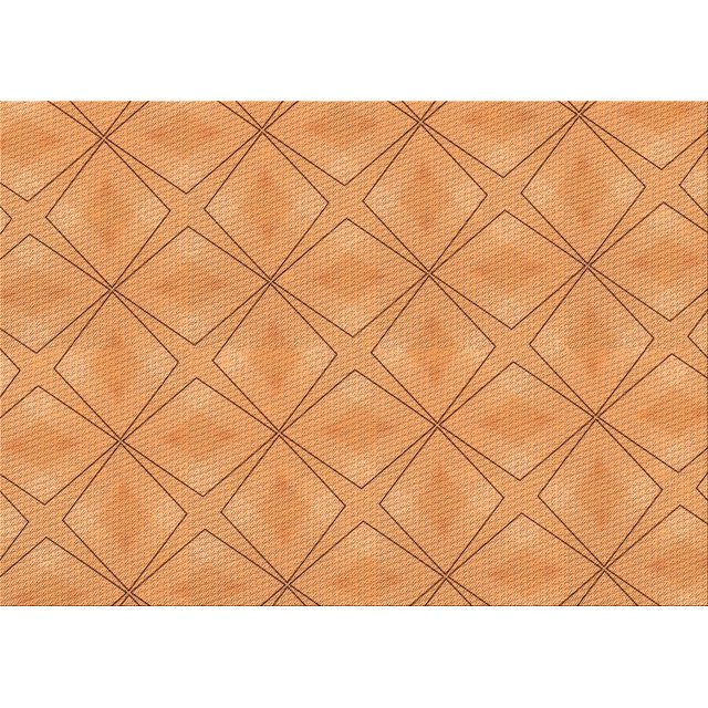 Ahgly Tapis Rectangulaire Lavable en Machine Intérieur Transitionnel Néon Orange, 3 Pieds x 5 Pieds