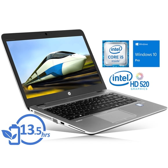 HP EliteBook 840 G3 Remis à Neuf, Portable, Écran FHD 14 Pouces, Intel Core i5-6300U jusqu'à 3,0 GHz, 8 Go de RAM, SSD 256 Go, VGA, DisplayPort, Lecteur de Cartes, Wi-Fi, Bluetooth, Windows 10 Pro (8DZ57UT)