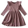 thumbnail image 2 of LOVZFMLL Girls' Fall And Spring Long Sleeve Ruffled Lace Round-Neck Embroidery Mesh Princess Bow Skirt, 2 of 4