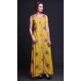 thumbnail image 3 of Bimba Robe Maxi Sans Manches à Imprimé Floral avec Fente avant pour Femmes Été Printemps - Petite, 3 of 5