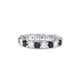 thumbnail image 2 of 2ct Black & White Diamond Eternity Ring 14K White Gold U Shape Setting, 2 of 3