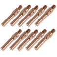thumbnail image 2 of HILABEE 10 Pieces Red Copper Gas Shielded Weld Welding Welder Contact Nozzle 1.2mm, 2 of 7