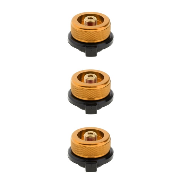 Youkk Versatile Camping Stove Adapter Convert Canister for Extended Outdoor Cooking Orange 35x30mm 3Set