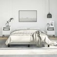 thumbnail image 2 of vidaXL Bed Frame Light Grey 193x203 cm King Velvet, 2 of 5