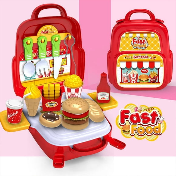 HLONK Family Tool Box Science And Education Toy Suitcase Kit Play Set for Kids Pretend Toy 14 PCS Kitchen Playset for Toddlers Play Kit for Toddlers and Kids Ages 3+ 4 5 6 Year Old Boys
