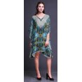 thumbnail image 4 of Phagun Caftan Court Robe Midi Plage Maillot de Bain par-Dessus Kaftan pour Femmes-TG-3X, 4 of 6