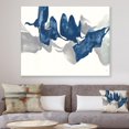 thumbnail image 3 of Designart Gouache Sapphire on Gray Canvas Wall Art, 3 of 3