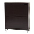 thumbnail image 1 of Hawthorne Collection Shoe Cabinet in Dark Brown, 1 of 8
