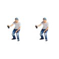 thumbnail image 3 of Wweixi 1/87 Diorama Graffiti Figure Characters Resin People Train Layout boy white 2Set, 3 of 6