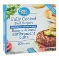 thumbnail image 3 of Great Value Burgers de Boeuf Entièrement Cuits Surgelés 2.26 k, 3 of 3