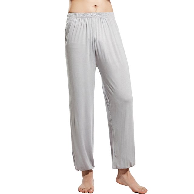 Pantalon de Pyjama Homme en Coton Tricoté avec Boutons