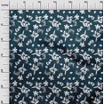 thumbnail image 2 of oneOone Georgette Viscose Teal Blue Fabric Florals Sewing Craft Projects Fabric Prints By Yard 42 Inch Wide, 2 of 4