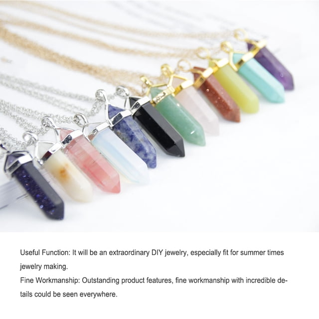 Becaristey Hexagon Column Charm Jewelry Anniversary Hanging Pendants Crystal for DIY Chain Earring Keychains Decorations Red Pattern Color 1Set