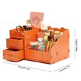 thumbnail image 2 of Makeup Organizer Waterproof Wooden Vanity Organizer Cosmetic Holder with Drawers, 2 of 10