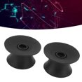 thumbnail image 1 of NAB Hub Adapter, 1 Pair 1/4 Inch NAB Hub Optical Shaft Adapter Black Rubber  For Reel To Reel Tape Recorder, 1 of 8