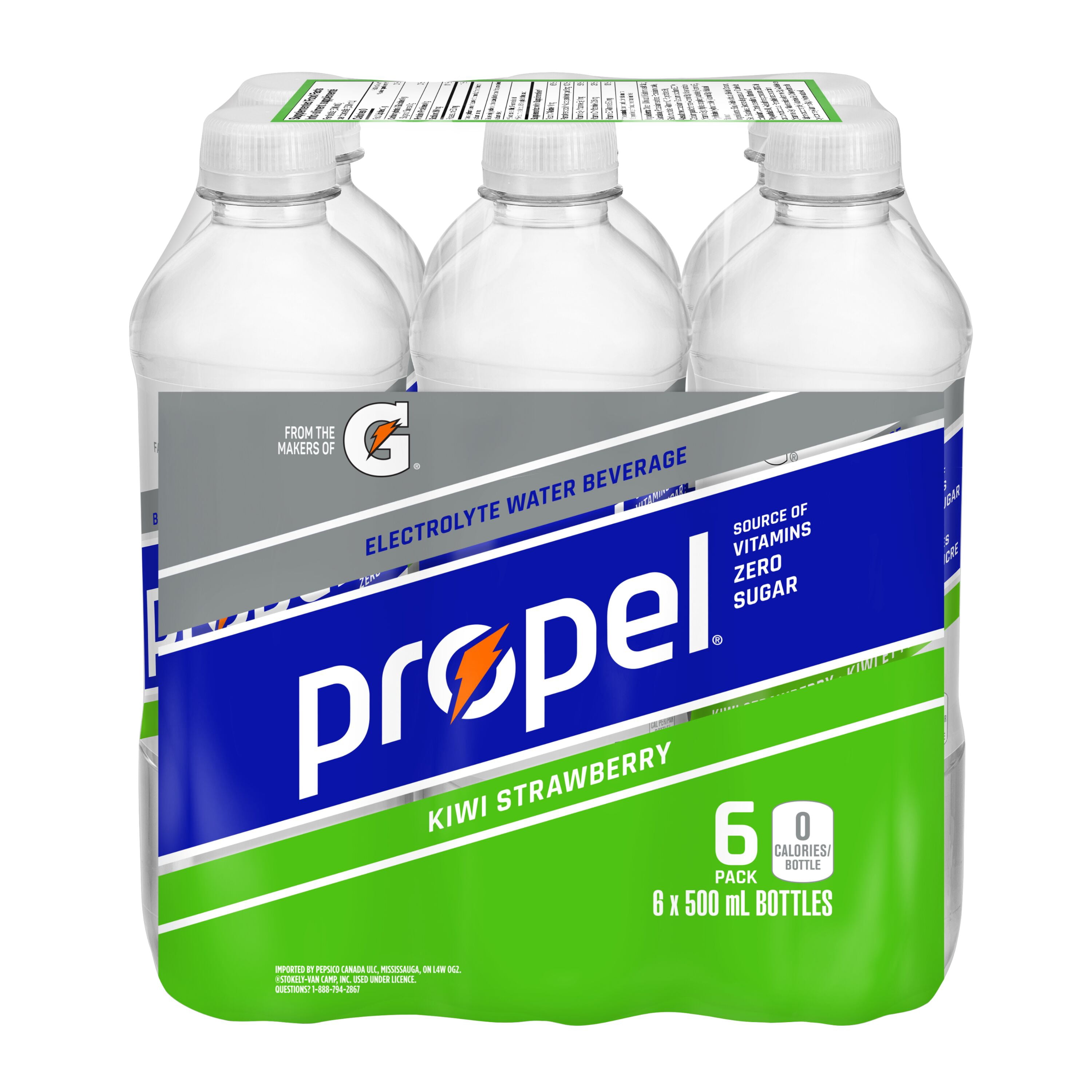 Propel Kiwi Strawberry 6 x 500mL, Bottles