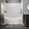 thumbnail image 2 of PALISADE 25.6in x 14.8in Vinyl Wall Tile Shower Kit in Polar Frost, 2 of 6