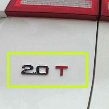 Autocollants d'Émissions Métalliques pour Voiture Logos Badges Autocollants Auto Bâton Arrière Décoration Auto 1.8T 2.0T 2.4T 3.0 T