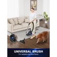thumbnail image 2 of Canister Vacuum Cleaner, 32Kpa 1600W Bagless Vacuum Cleaner, Dust Full Indicator, H13 HEPA Filter, 3.7Qt Large Capacity, Lightweight Vac for Hard Floors, Carpet, Pet, Upholstery, Blue, 2 of 8
