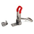 thumbnail image 2 of Toggle Clamp, Stainless Steel Draw Latch Toggle Latch Toggle Catch  For Woodworking For Home Improvement For Home For Electronic Equipment Installation, 2 of 8