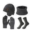 thumbnail image 1 of tamizeot Windproof Velvet Warm Knitted Hat Set Reliable Companion In Cold Available In Multiple Colors gray, 1 of 6