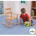 thumbnail image 3 of KidKraft Kids Wood 2-Slat Rocker Wood Rocking Chair - Natural | 18121, 3 of 4