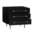 thumbnail image 4 of Table de Nuit en Bois d'Acacia Noir Trident, 4 of 8