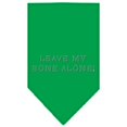 thumbnail image 1 of Leave My Bone Alone Bandana en Strass Vert Émeraude Grand, 1 of 1