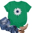 thumbnail image 4 of Ovbmpzd Hauts Verts pour Femmes Été Amusants Manches Courtes T-Shirts Graphiques Floraux Débardeurs pour Femmes m, 4 of 5