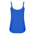 thumbnail image 4 of Mrat Débardeurs Athlétiques Femmes Été Mode Décontractée Sans Manches Col Rond Unis Débardeurs Blouse Gilets Basiques Tricot Sans Manches Chemises S-199 Bleu P, 4 of 6