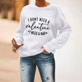 thumbnail image 4 of Meichang Sweat-Shirt pour Femmes, Chemise de la Saint-Valentin, Manches Longues, Cœur d'Amour, Imprimé Tendance, Col Rond, Décontracté, Printemps, 4 of 6