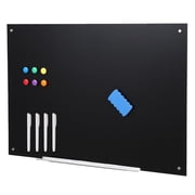 36x24 Inch Glass Dry Erase Board - Frameless Magnetic Glass Whiteboard Wall Mounted, Large Tempered Glass Writing Surface for Office